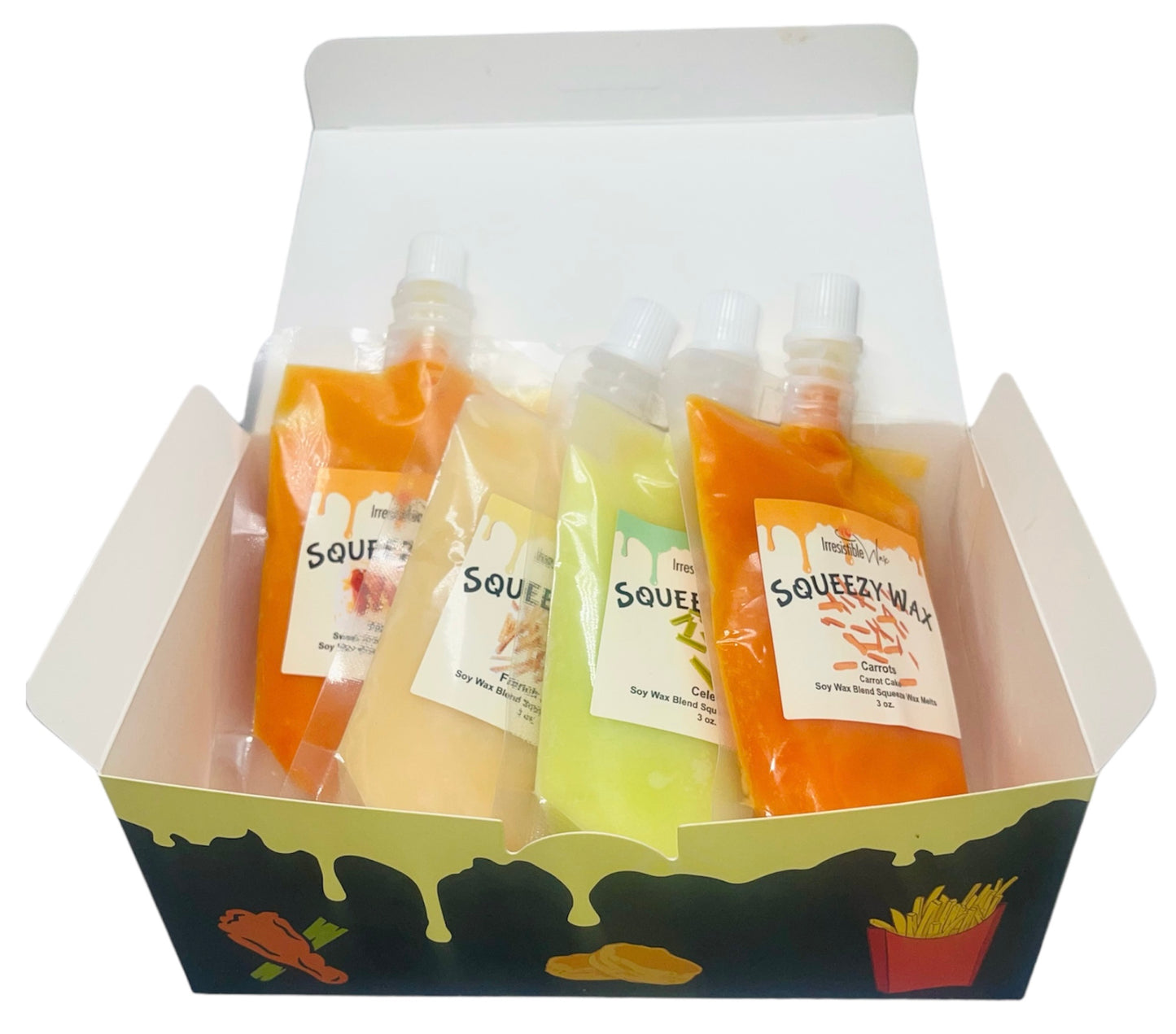 Chicken Wings Squeezable Wax Melts Combo Box Bundle