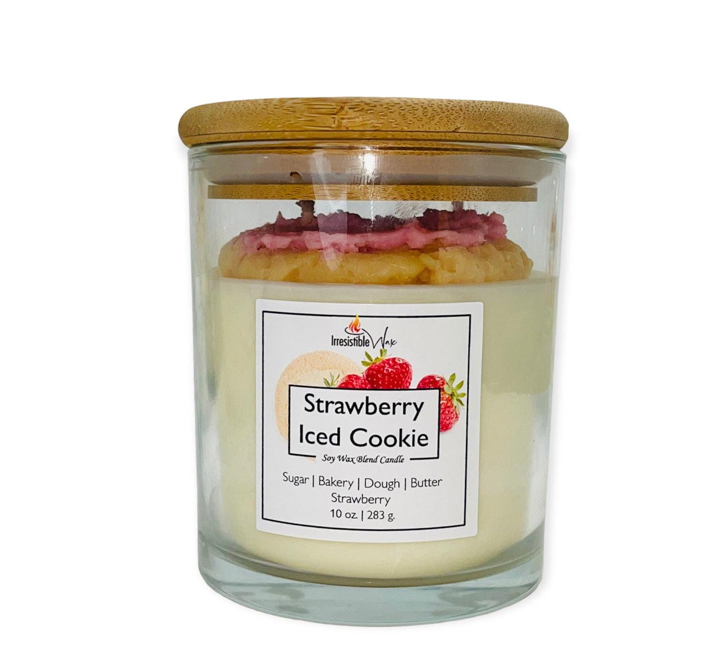 Strawberry Iced Cookie Candle